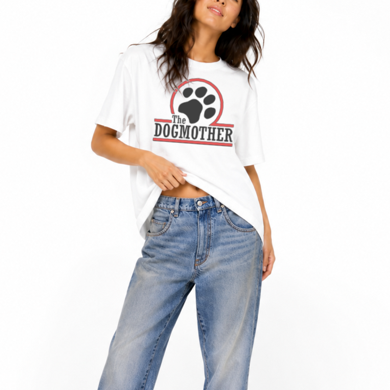 The Dog Mother unisex dog mom graphic t-shirt for dog lovers