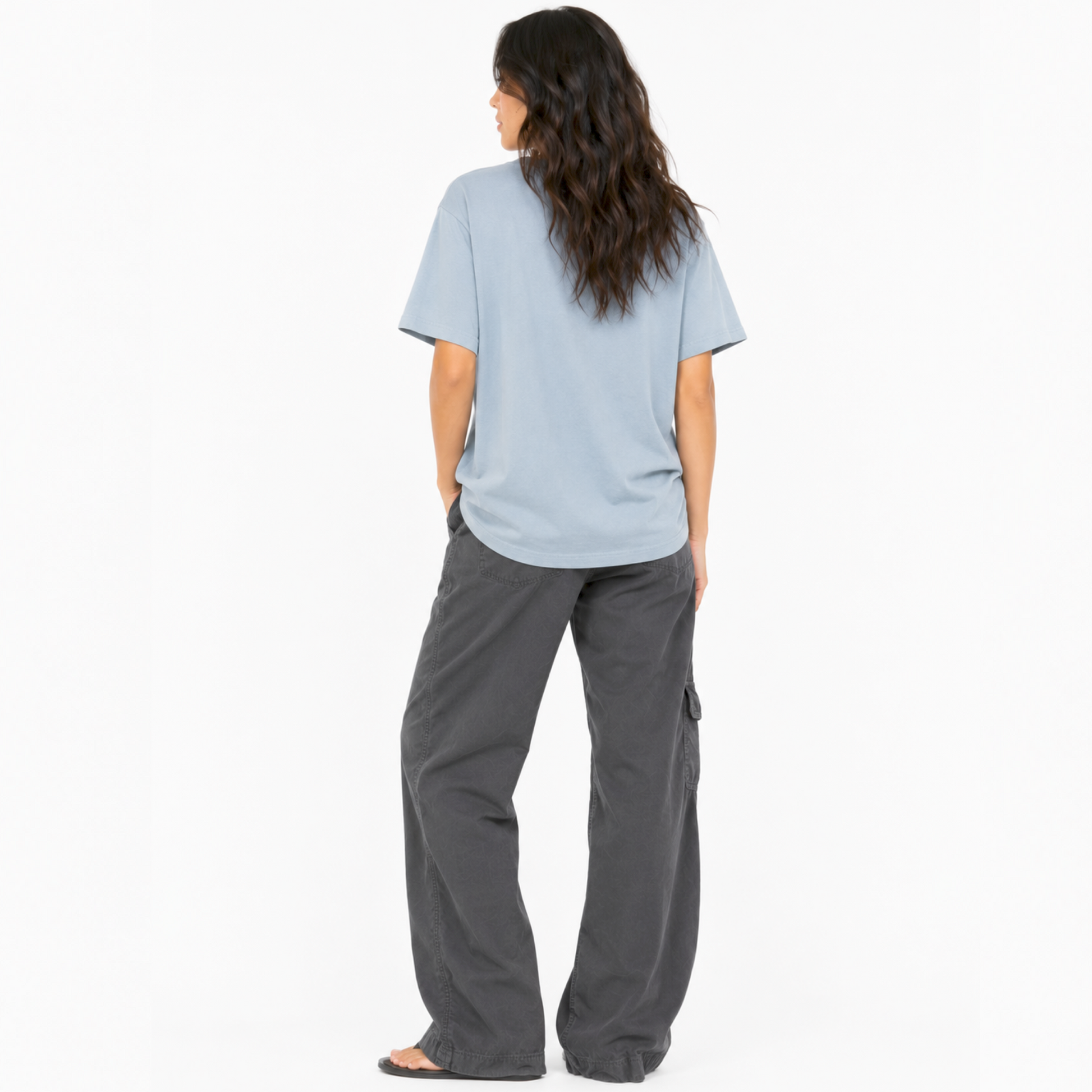 Back view of the FINEish Original unisex T-shirt showing the classic fit and plain back.